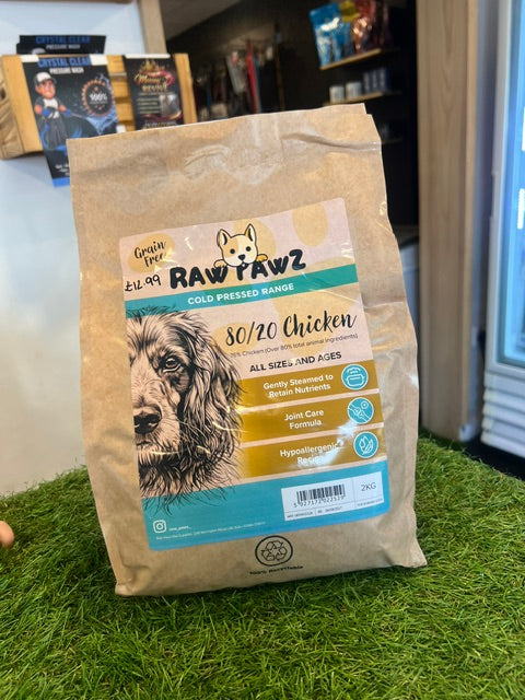 Raw Pawz Cold Pressed 80/20 Chicken 2kg