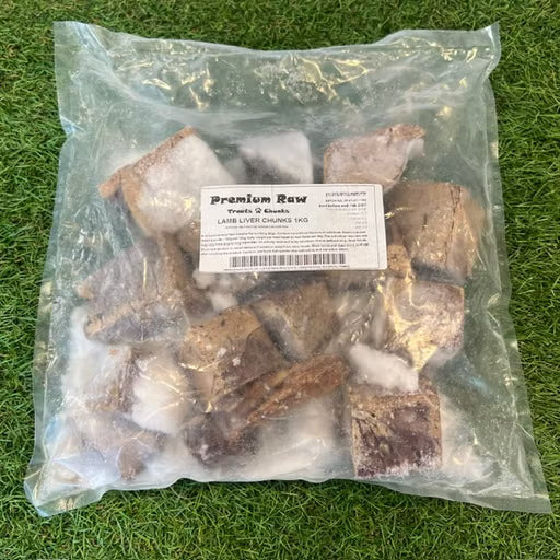 Frozen Lamb Liver Chunks 1kg