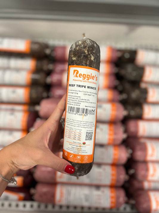 Reggie’s Beef Tripe Mince 500g