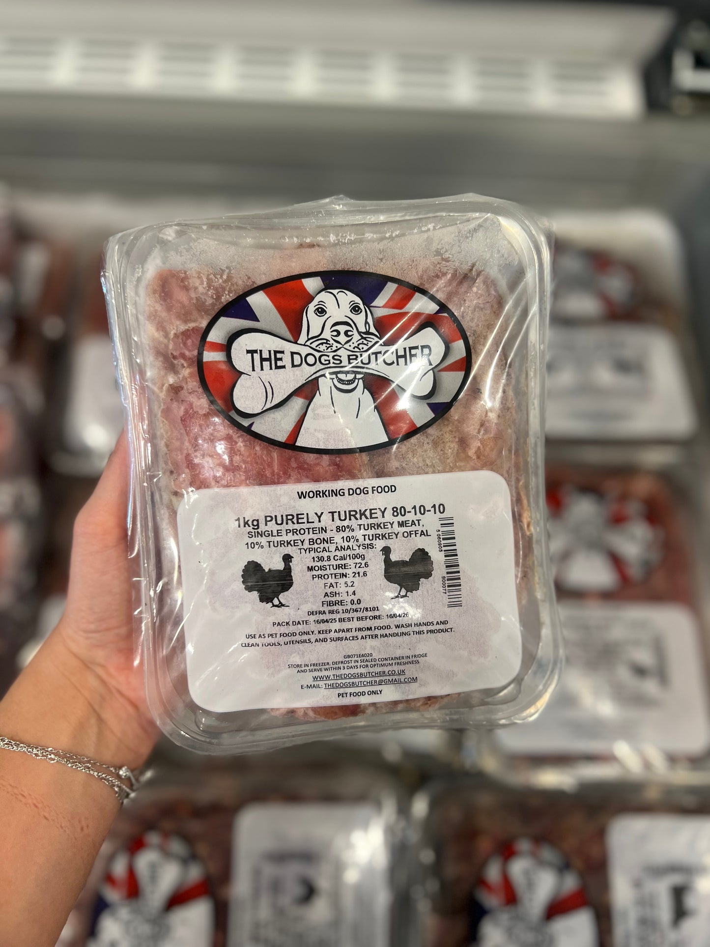 The Dogs Butcher Purely Turkey 1kg