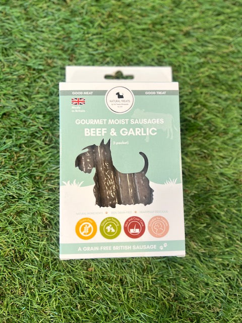 Gourmet Sausages Beef & Garlic
