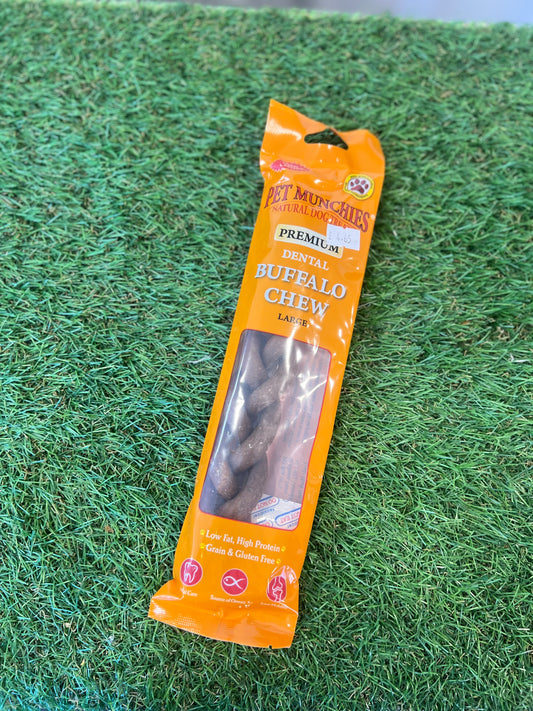 Pet Munchies Buffalo Dental Chew Large