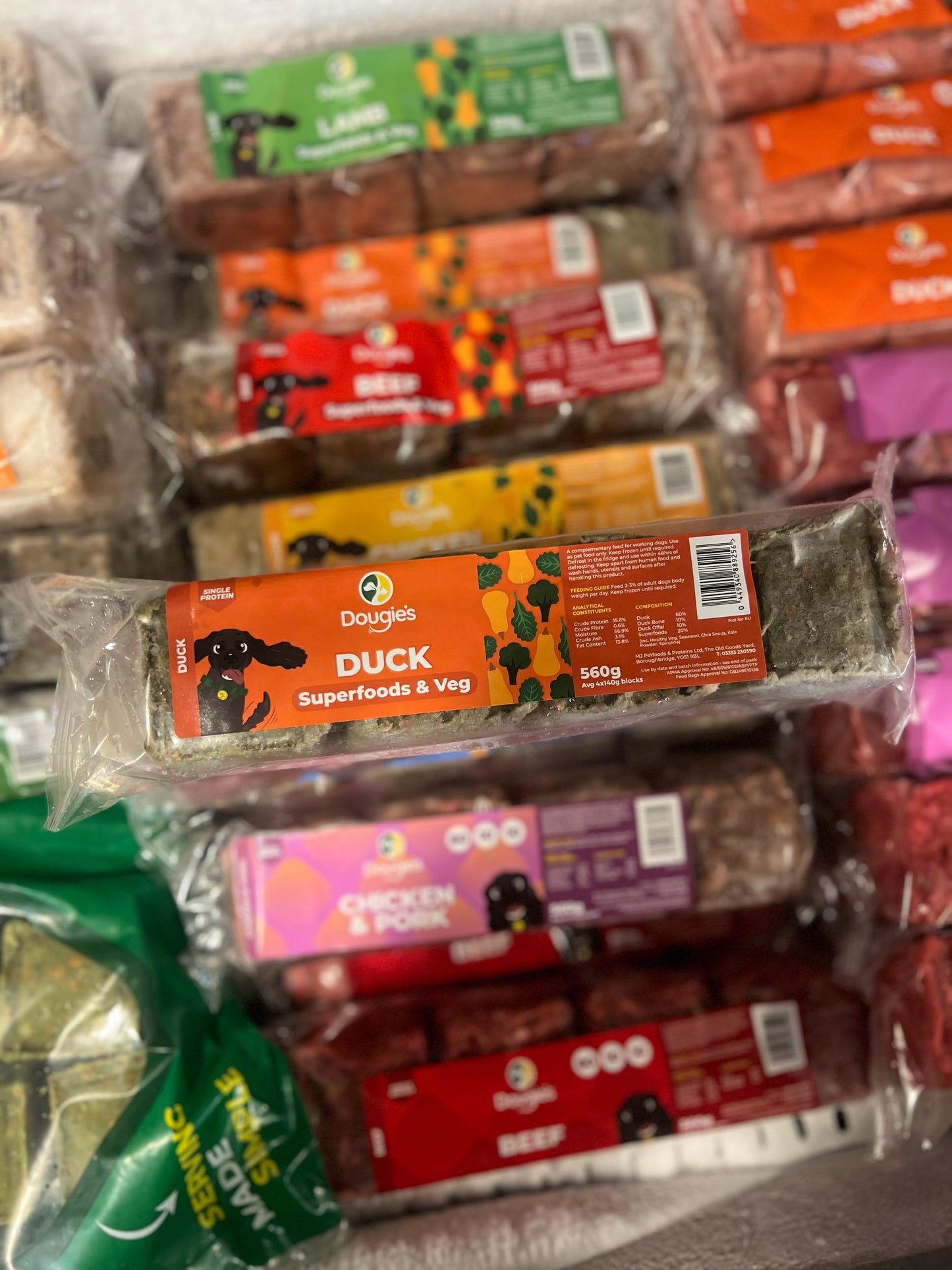 Dougie’s Superfood Blocks Duck 560g (140g each block)