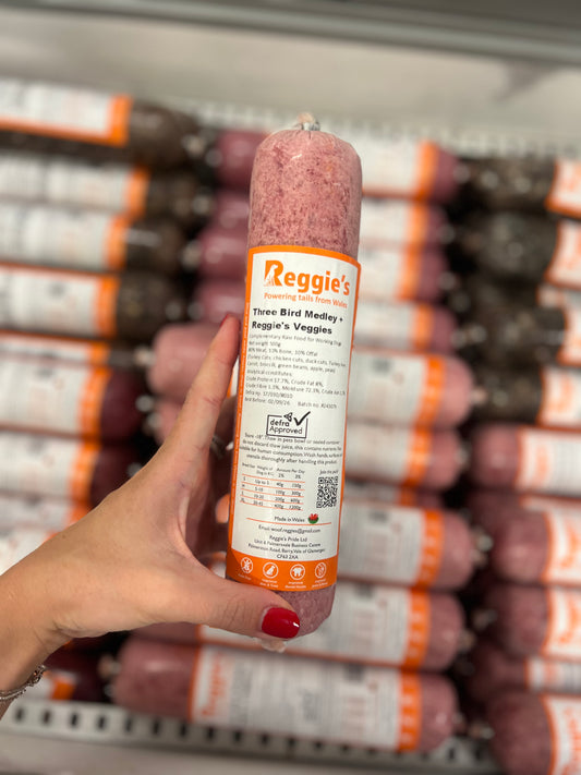 Reggie’s Three Bird Medley & Reggie’s Veggies 500g