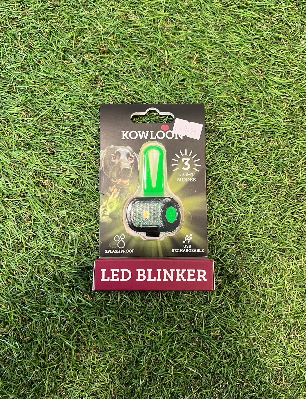 LED Rechargeable Blinker Green