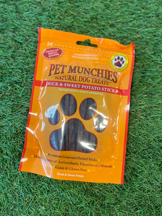 Pet Munchies Duck & Sweet Potato Sticks 90g