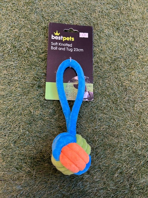 Bestpets Soft Knotted Ball and Tug 23cm