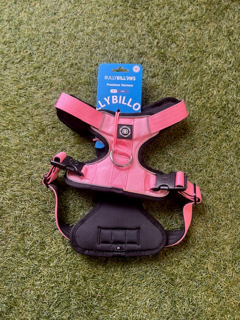 Bully Billows Pink Premium Comfort Harness Non Restrictive & Adjustable