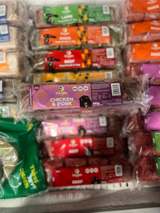 Dougie’s Chicken & Pork Blocks 560g (140g each block)