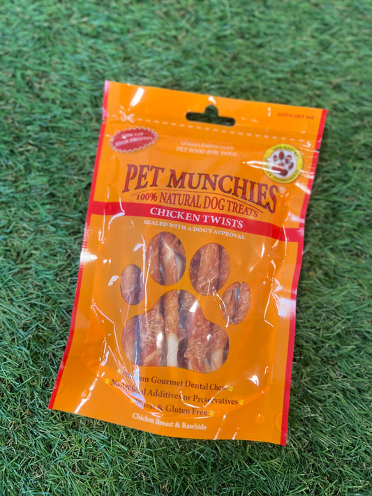 Pet Munchies Chicken Twists 90g