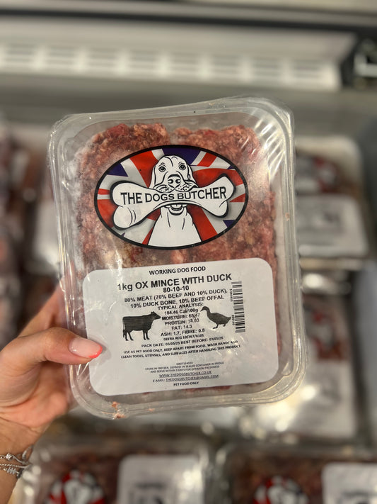 The Dogs Butcher Ox Mince with Duck 1kg
