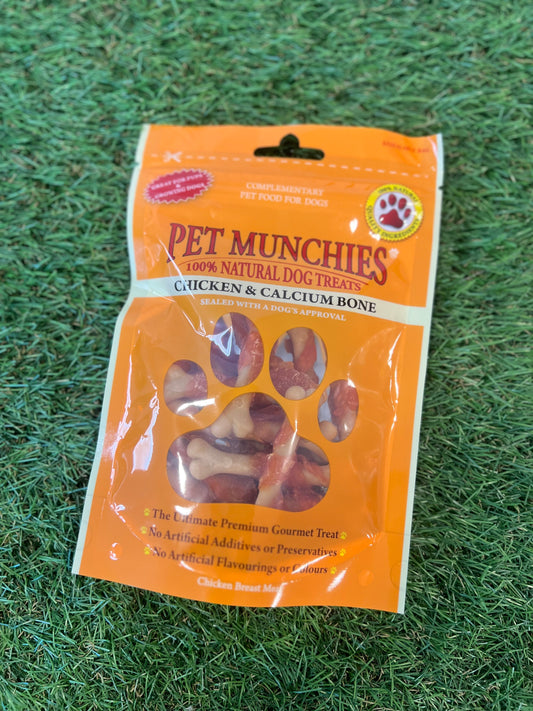 Pet Munchies Chicken & Calcium Bones 90g