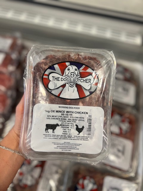 The Dogs Butcher Ox Mince With Chicken 1kg