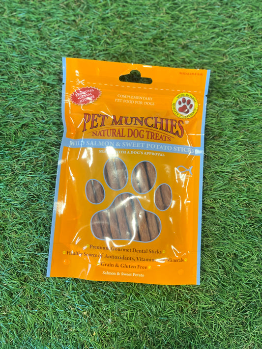 Pet Munchies Wild Salmon & Sweet Potato Sticks 90g
