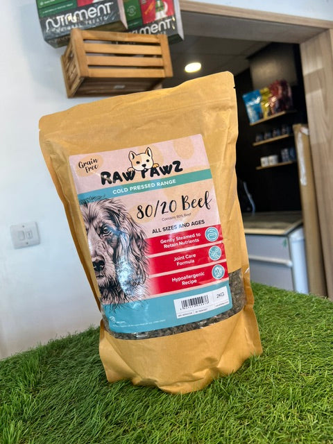 Raw Pawz Cold Pressed 80/20 Beef 2kg