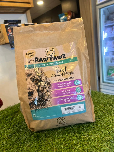Raw Pawz Cold Pressed Beef & Sweet Potato 2kg